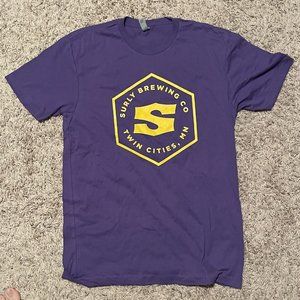 Surly Brewing Twin Cities Minnesota Men's Purple T-Shirt Size M Vikings Style